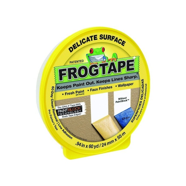 Frogtape 0.94 in. W X 60 yd L Yellow Low Strength Painter's Tape 1 pk 280220 - main